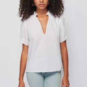 Nation LTD Rosanna Blouse in white Size XL